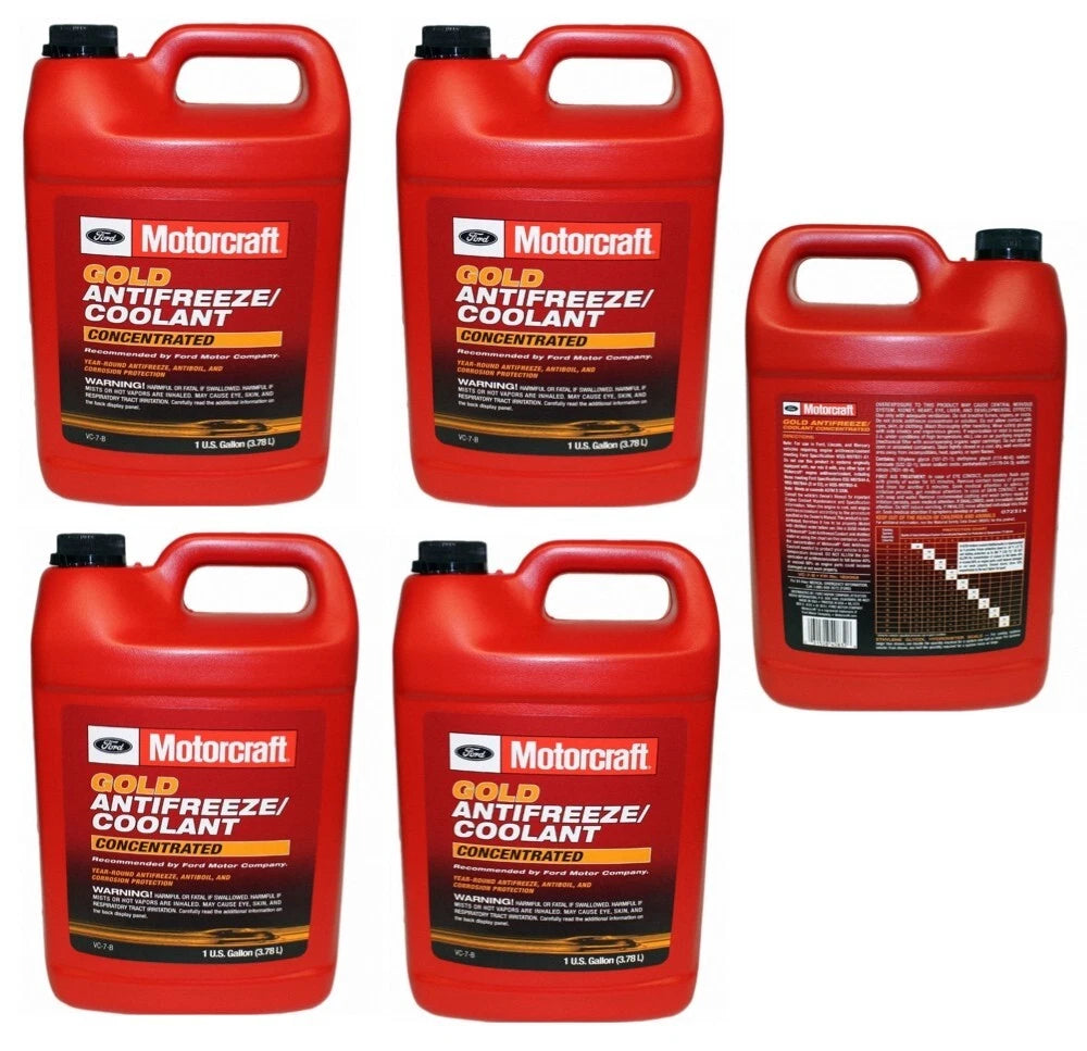 5 Gallons Engine Coolant/Antifreeze MOTORCRAFT VC7B GOLD Concentrated