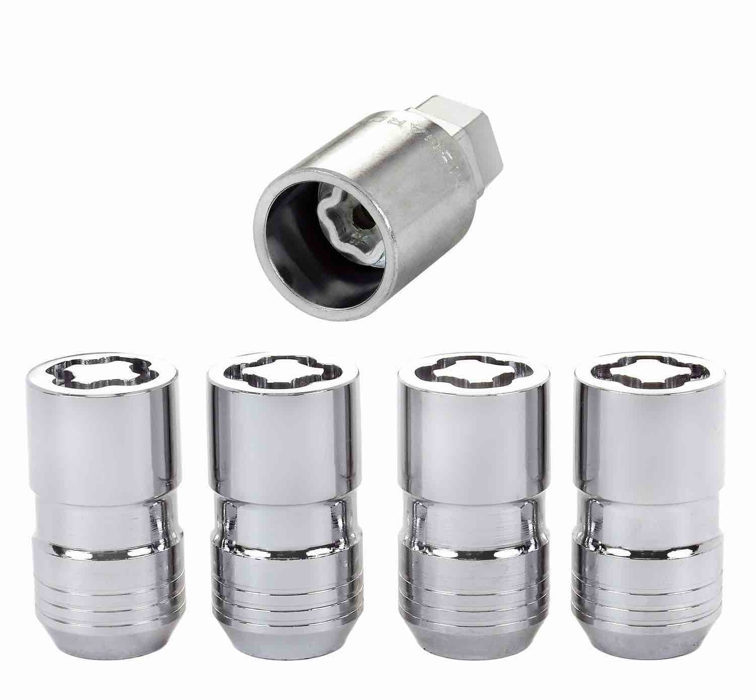 Universal Wheel Lug Nut Lock set/kit MCGARD M14 x 1.5 CHROME with Key