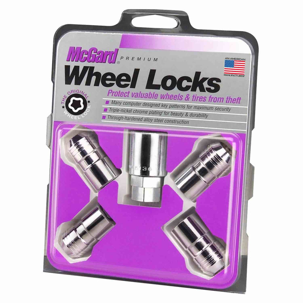 Universal Wheel Lug Nut Lock set/kit MCGARD M14 x 1.5 CHROME with Key