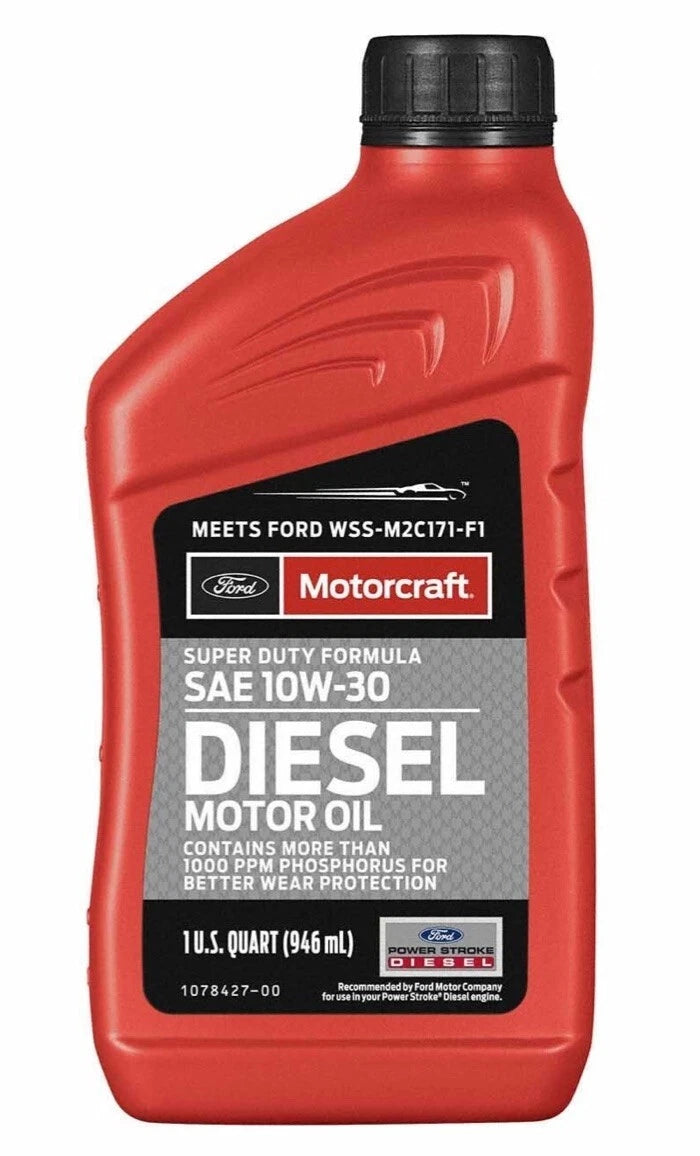 7 Quarts Diesel Engine Motor Oil MOTORCRAFT Super Duty XO10W30QSDF SAE 10W30