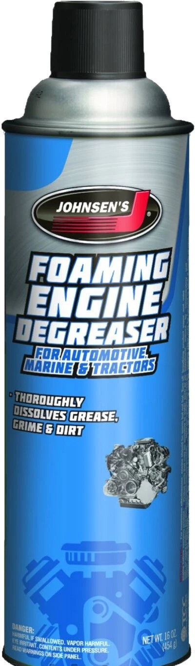 6 X 16 Oz. JOHNSEN'S Engine Foaming Degreaser for Automotive Marine Tractors