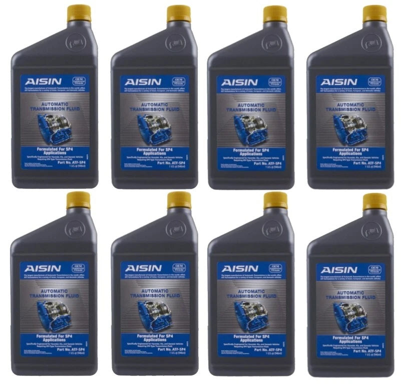 8 Quarts Automatic Transmission Fluid OEM AISIN ATF-SP4