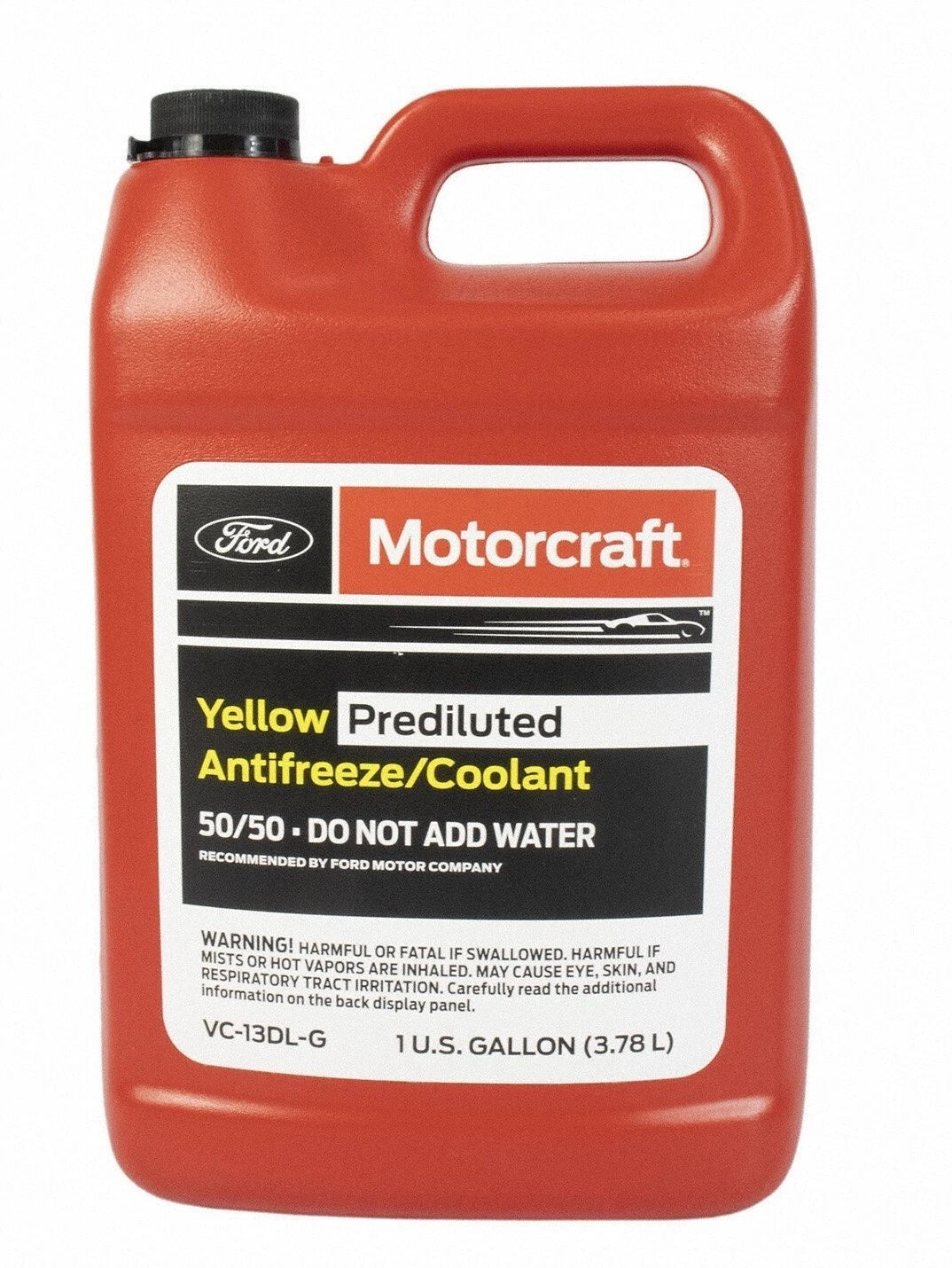 1 Gallon Engine Coolant Antifreeze Motorcraft Orange/Yellow Pre diluted