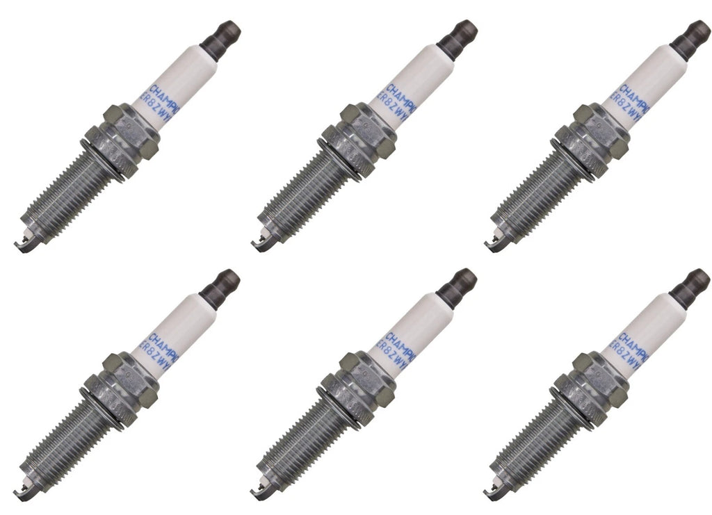 Set 6 Spark Plugs Champion 9417 Iridium For Acura Honda Hyundai Jeep Pre gapped