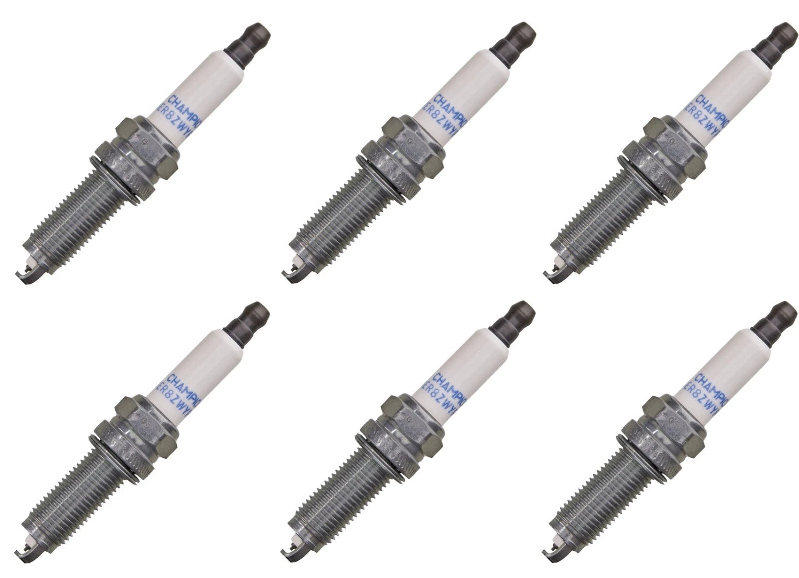 Set 6 Spark Plugs Champion 9417 Iridium For Acura Honda Hyundai Jeep Pre gapped