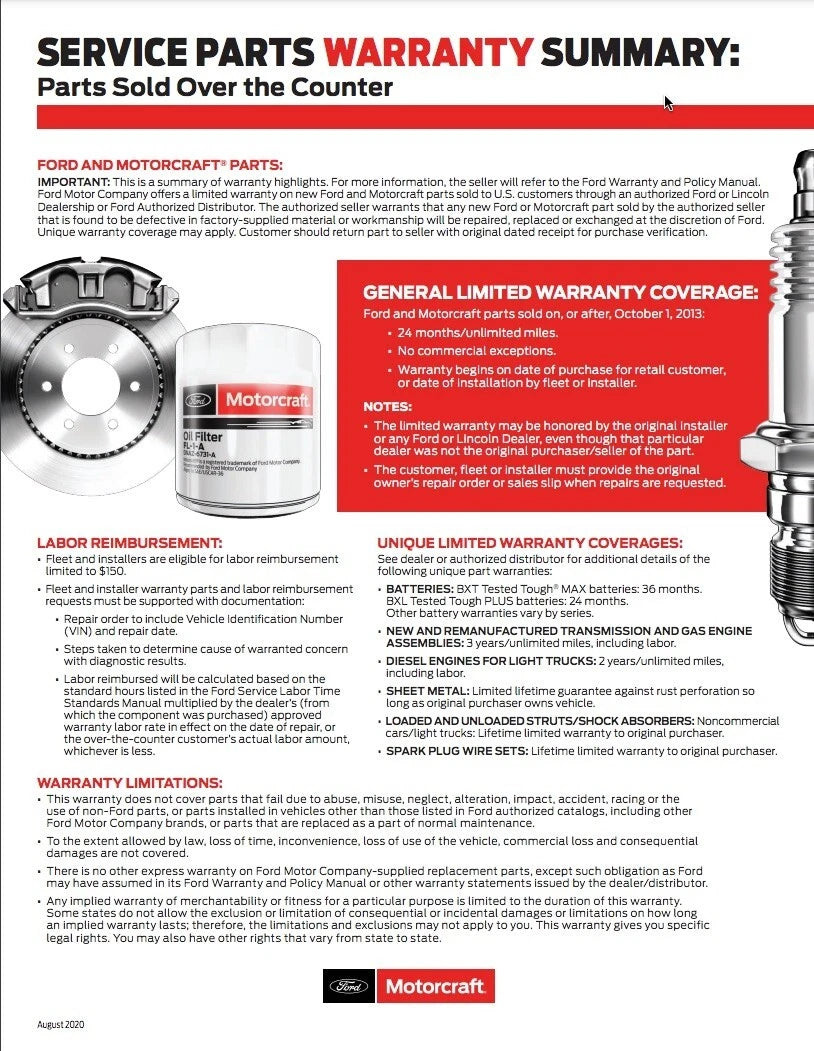 1 Quart Premium Rear Axle Lubricant OEM FORD MOTORCRAFT SAE 80W-90