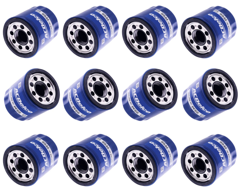 12 Engine Oil Filters ACDelco PF66 for Buick Cadillac Chevrolet GMC