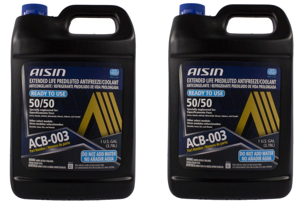 2 Galons Engine Coolant/Antifreeze AISIN HOAT Extended Life Pre-diluted BLUE
