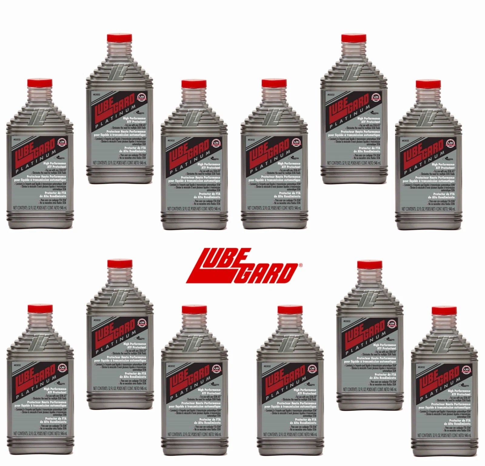 12 Universal PLATINUM High Performance ATF Protectant Additive 10 oz.  LUBEGUARD
