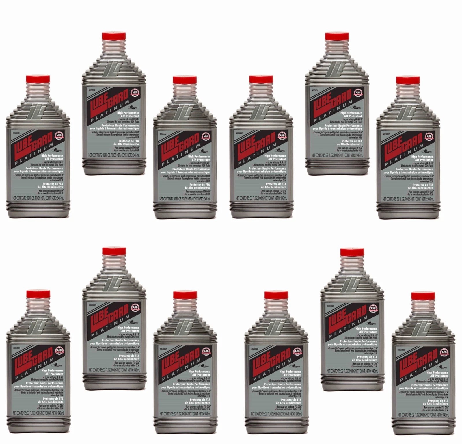 12 Universal PLATINUM High Performance ATF Protectant Additive 10 oz.  LUBEGUARD