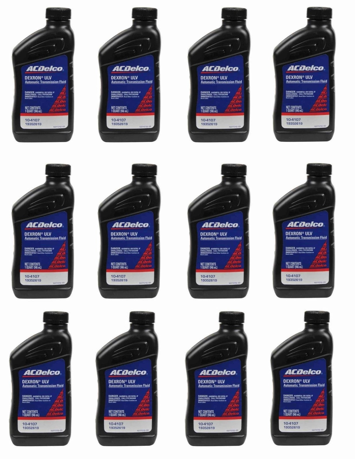 12 Quarts Automatic Transmission Fluid ACDelco GM Original Equipment DEXRON ULV