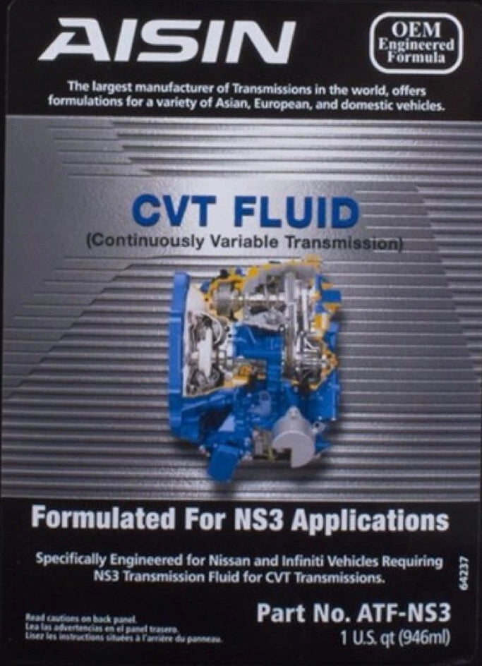 5 Quarts Automatic Transmission Fluid ATF for Nissan/Infiniti CVT ATF-NS3