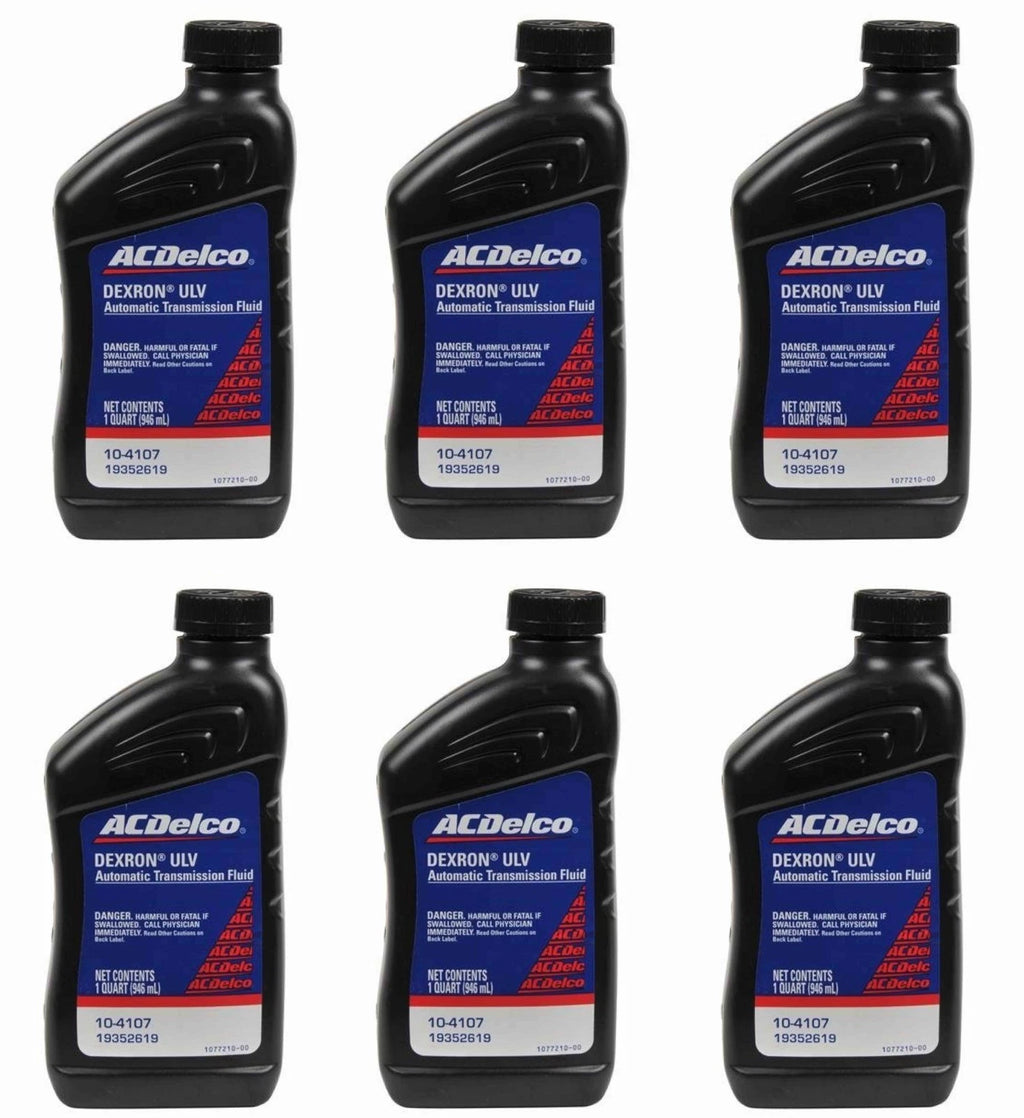 6 Quarts Automatic Transmission Fluid ACDelco GM Original Equipment DEXRON ULV
