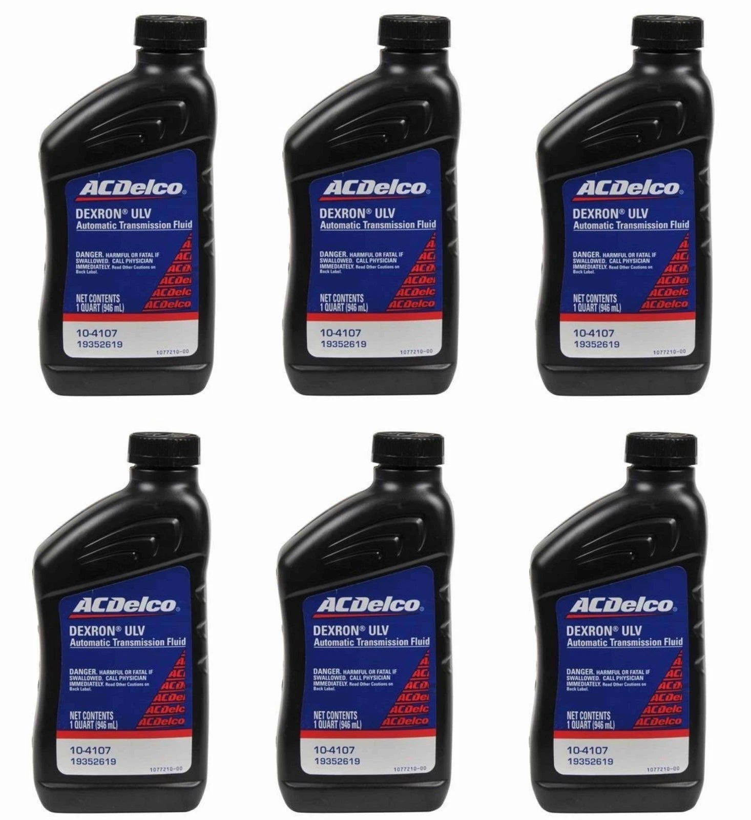 6 Quarts Automatic Transmission Fluid ACDelco GM Original Equipment DEXRON ULV